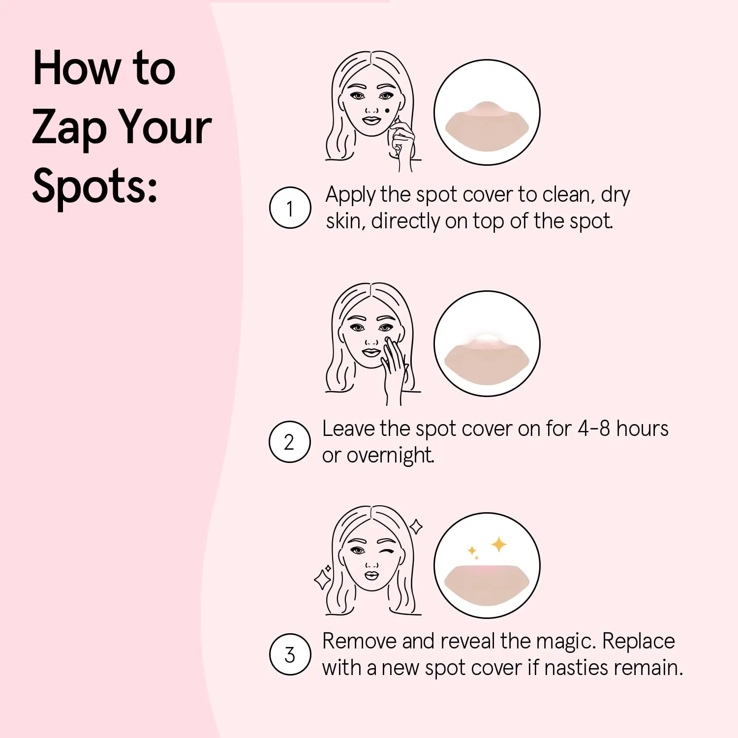 360 قطعة من رقع حب الشباب على البقع - ملصقات غروانية مائية غير مرئية للتقشير المفاجئة، تعمل في ساعات