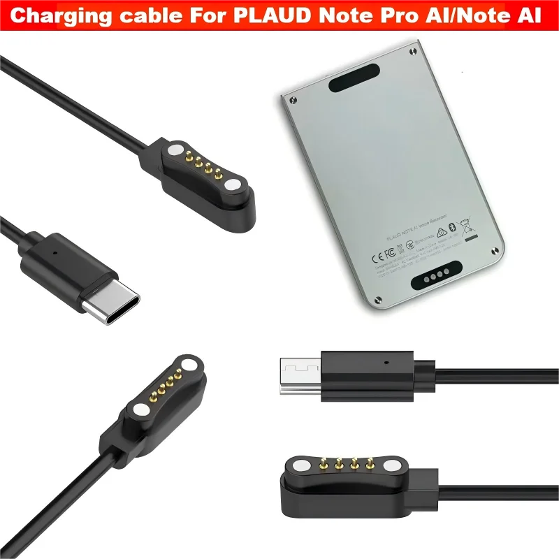 Voice Recorder Charging Cable for PLAUD Note Pro AI Charging Data Transmission Adapter for PLAUD Note AI Charger Accessories