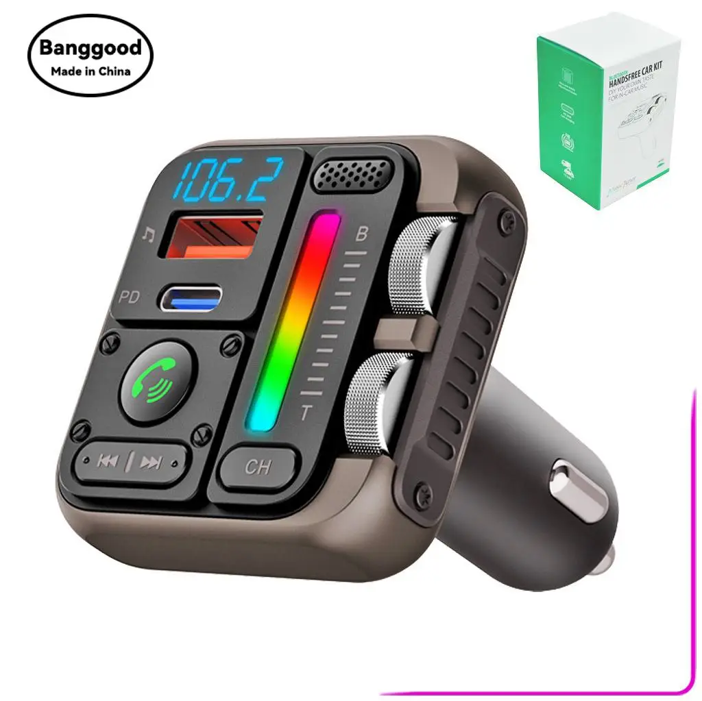 

MT04 Car Mp3 Player U Disk Lossless HIFI Bass Equalizer Music Car Bluetooth FM Transmitter