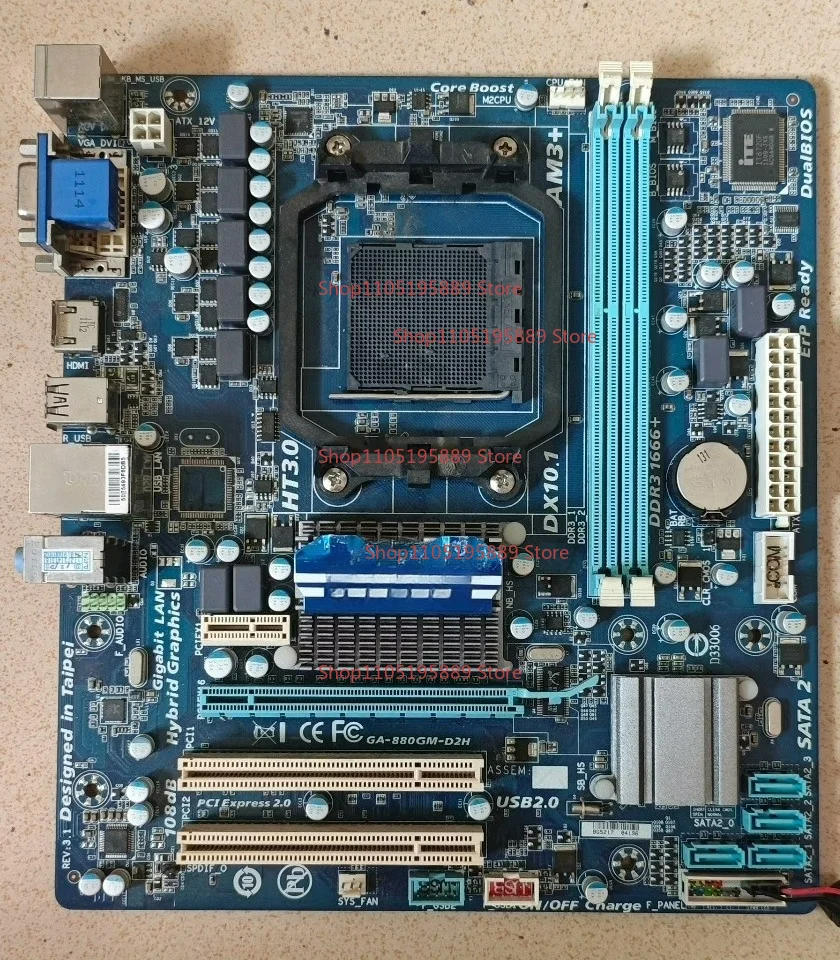 

For Gigabyte 880GM-D2H Main Board, AM3 Interface, Support DDR3 Memory, Connect