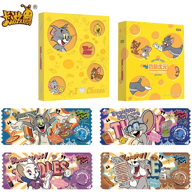 

KAYOU Genuine Tom and Jerry Card Cheese Dimension Gift Box Anime Collection Cards Anime Peripheral Toys Flash Card Gifts