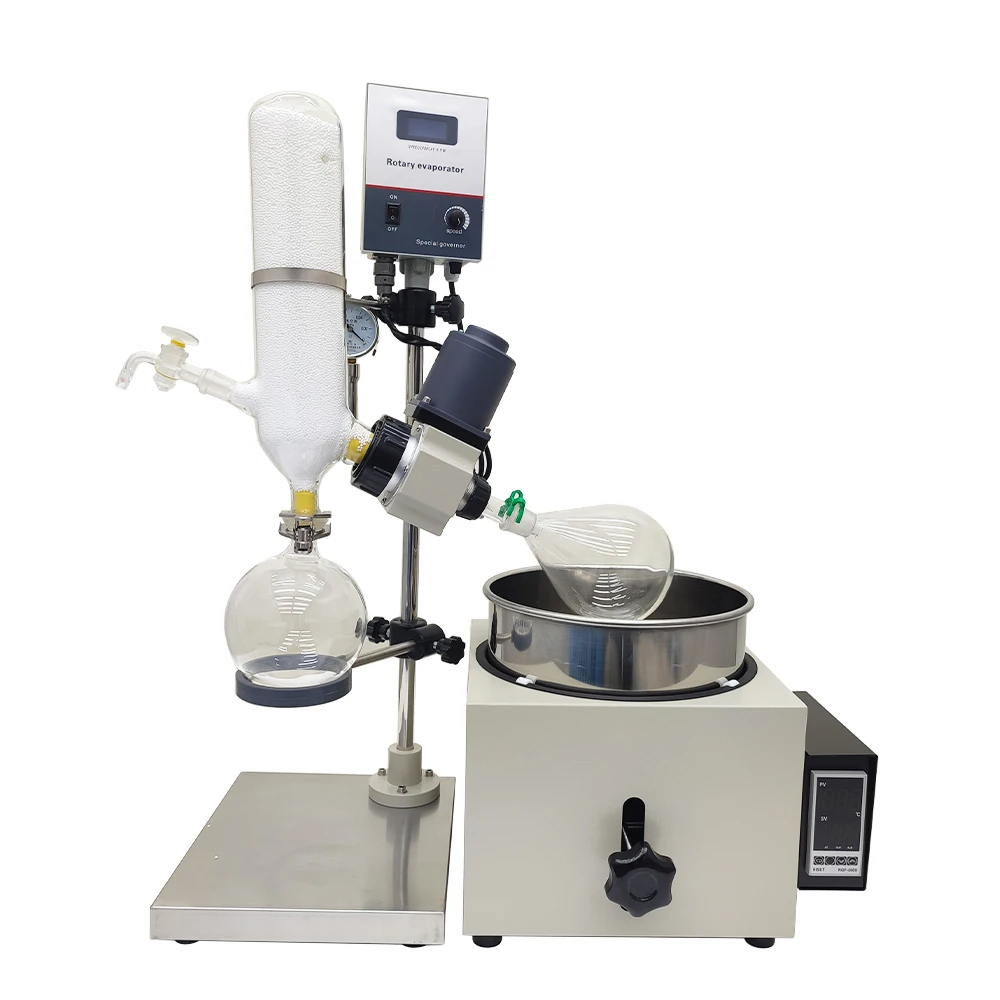 2L Rotary Evaporator Rotavapor Lab Manual Lifting Professional 0-120 R/min 110V Laboratory Heating Bath Evaporation Apparatus