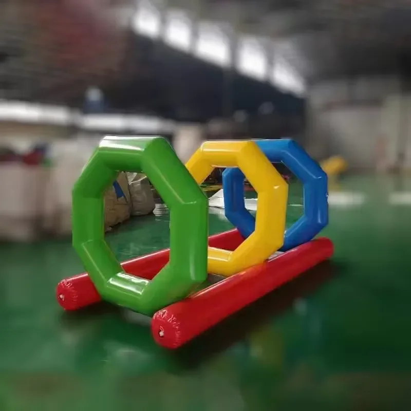 Fun Sports Day Props Inflatable logo Obstacle Course Set 4-Piece Team-Building Hurdle Race and Balance Beam Combo
