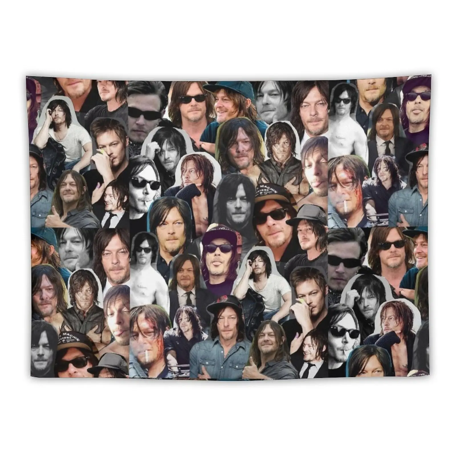 

New Norman Reedus Collage Tapestry Home Decorators Wall Tapestry Home Decorations Aesthetic Decoration For Bedroom