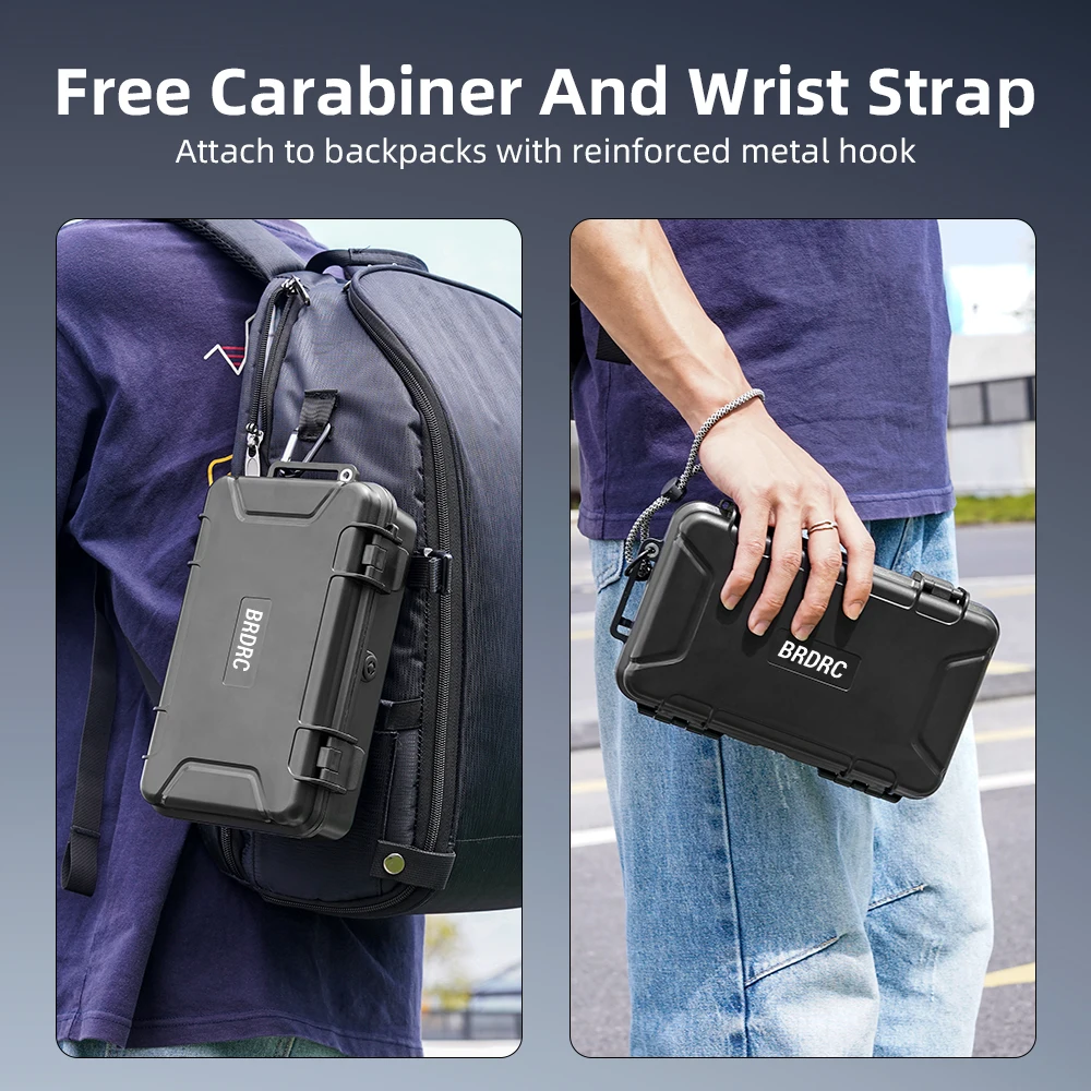 Brdrc bolso 3 caso à prova dwaterproof água caso duro para dji osmo bolso 3 câmera accessorise portátil transporte de armazenamento caixa viagem mala