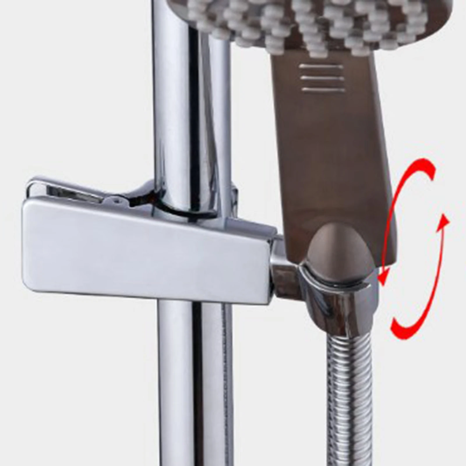 Soporte de cabezal de ducha Universal, Base de boquilla ajustable de aleación de Zinc, Clip fijo, accesorios de baño, 22-25mm