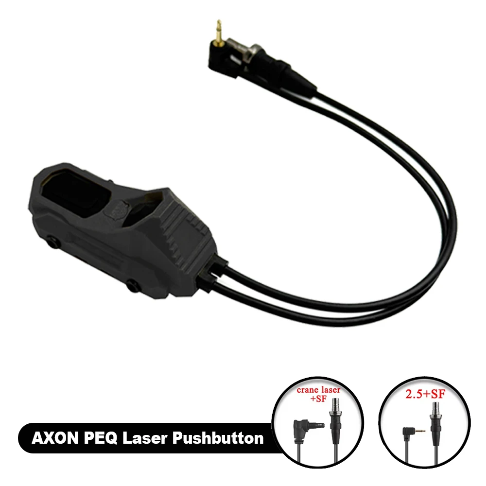 

SF/2,5/крановые вилки AXON, дистанционный линейный двухпроводной двойной функциональный переключатель давления, тактический фонарик для охоты и разряда, лазерная кнопка PEQ