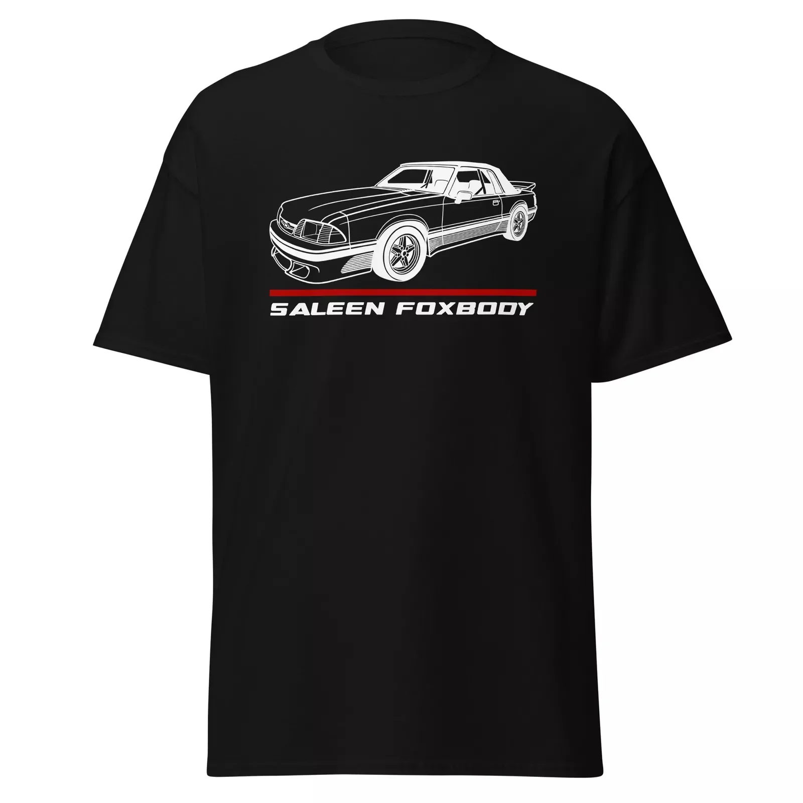 

2024 Men T Shirt Casual Ford Mustang Saleen Foxbody 1992 Car Enthusiast T-shirt Graphic Summer Short Sleeves 100% Cotton S-3XL