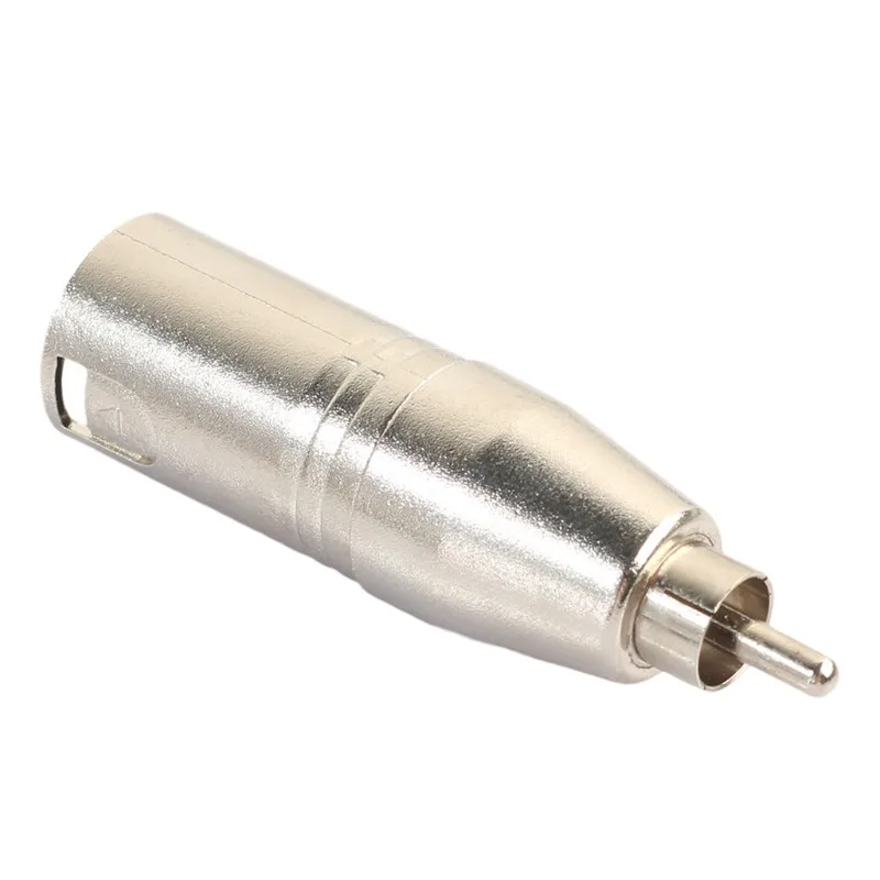 

2pcs Zinc Alloy Large Three-core Canon Male To RCA Male Digital Turntable Microphone Mixer Audio Adapter