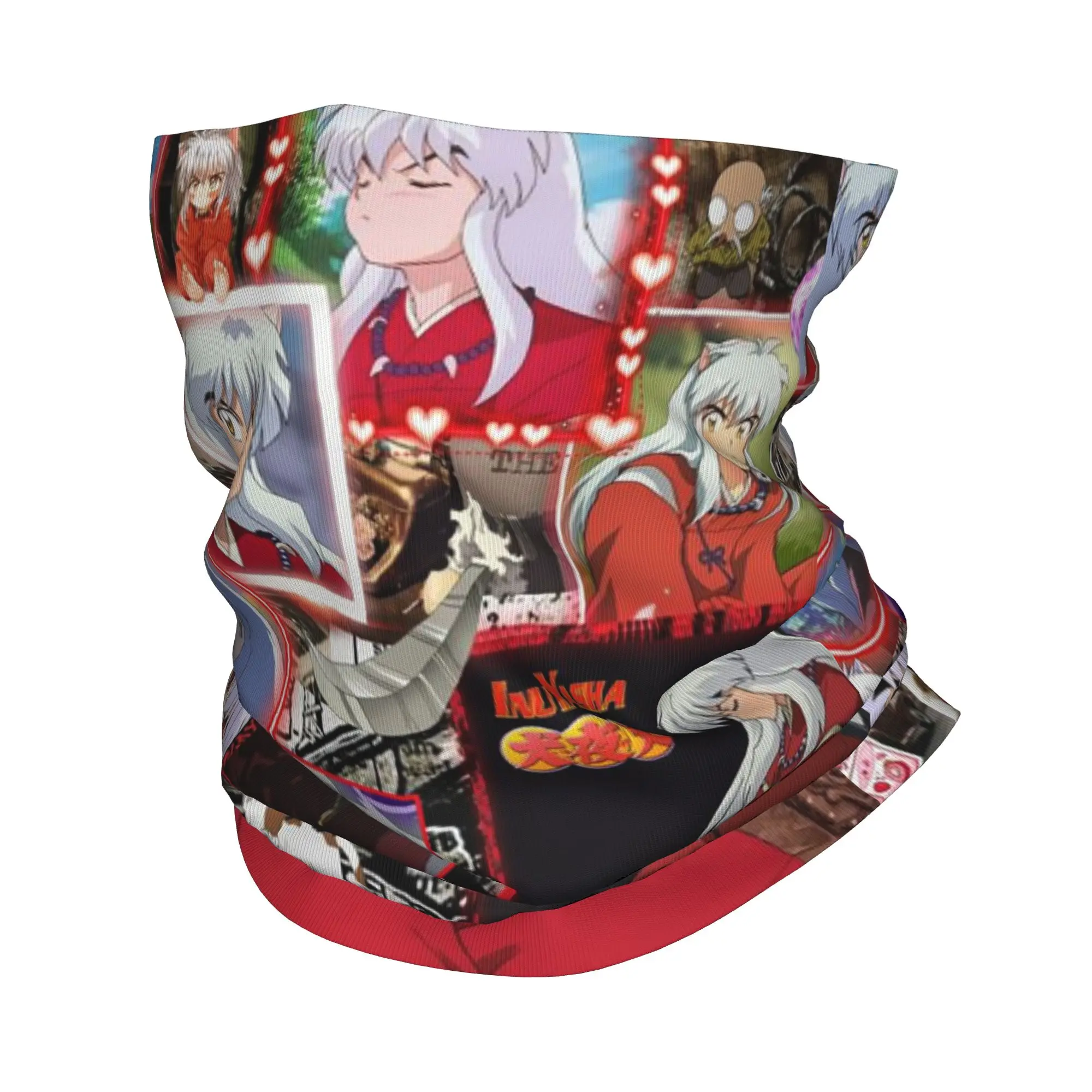 Manga Kimono Inuyasha Sesshomaru Bandana Neck Gaiter Printed Mask Scarf Warm Balaclava Hiking Fishing For Men Women Washable