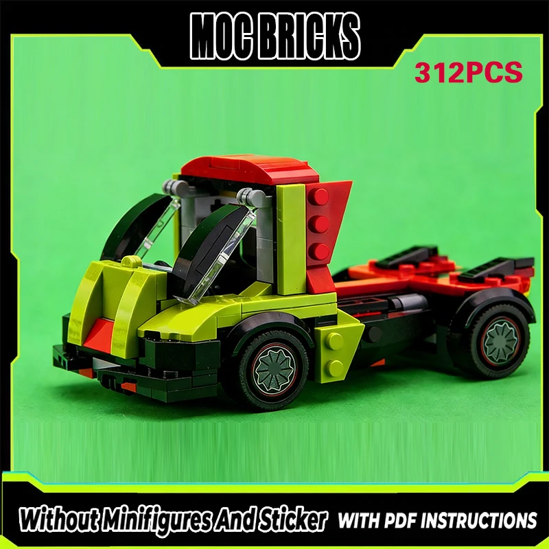 

Конструктор City Car Model MOC: Гипергрузовой Транспортный Грузовик, Модульные Технологии, Подарки, Набор для Сборки, Детские Игрушки