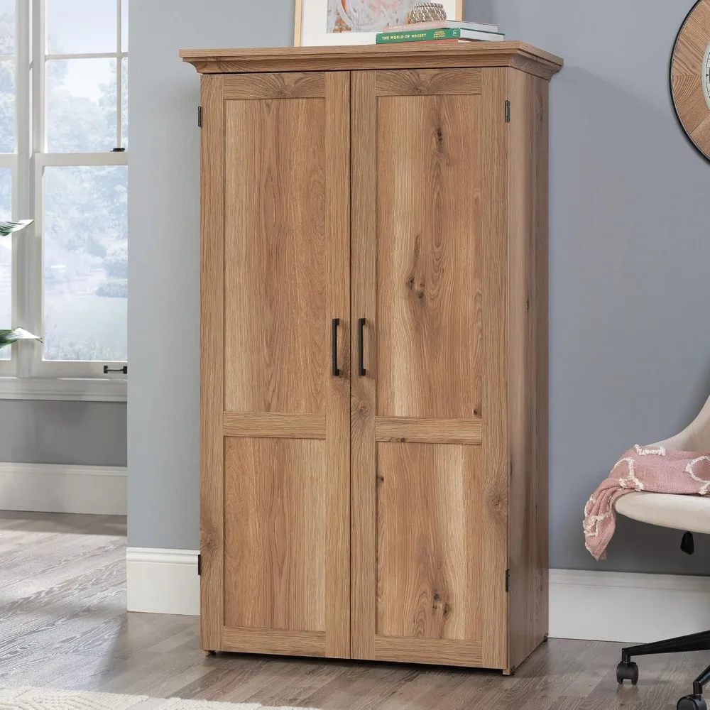 Verschiedener Aufbewahrungs- und Nähschrank, L: 35,12" x B: 21,81" x H: 61,58", Holz-Eiche