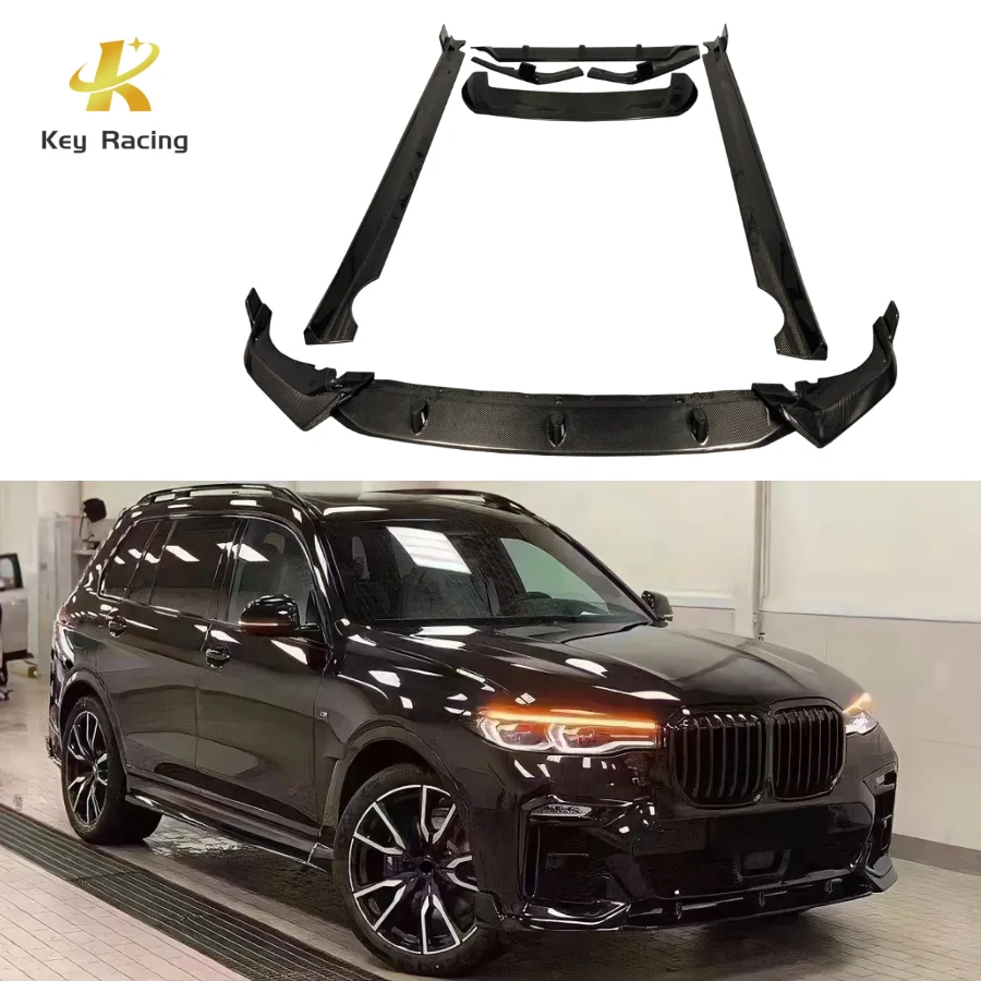 

X7 G07 Carbon Fiber Bodykit Front Bumper Lip Side Skirts Rear Diffuser Rear Spoiler For BMW X7 G07 2019-2022 Accessoires