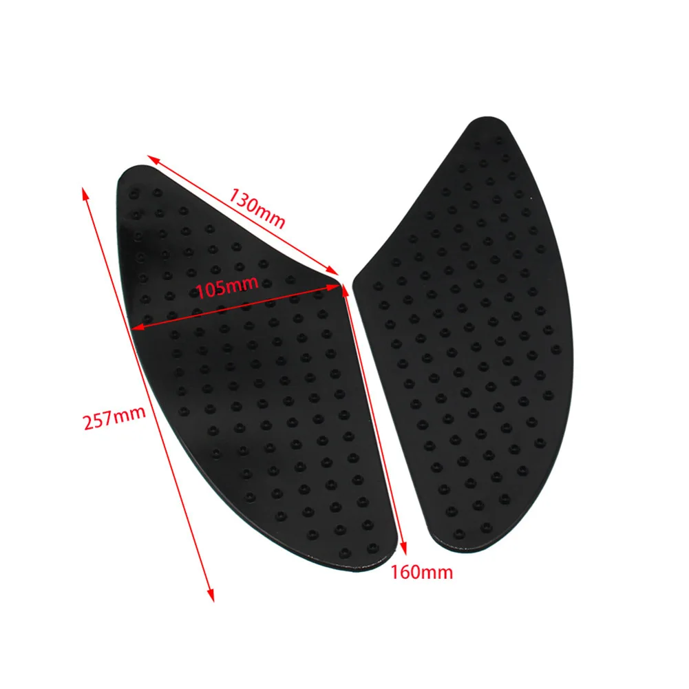 2pcs/set Motorcycle Tank Pad Fuel Tank Traction Pads Fuel Tank Grips Side Stickers Knee Grips Protector Decal Transparent