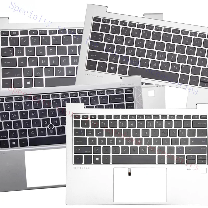 New For Elitebook 830 840 850 860 G7 G8 G9 G10 G11 US Keyboard With Backlit Palmrest Upper Cover Computer Replacement Parts Case