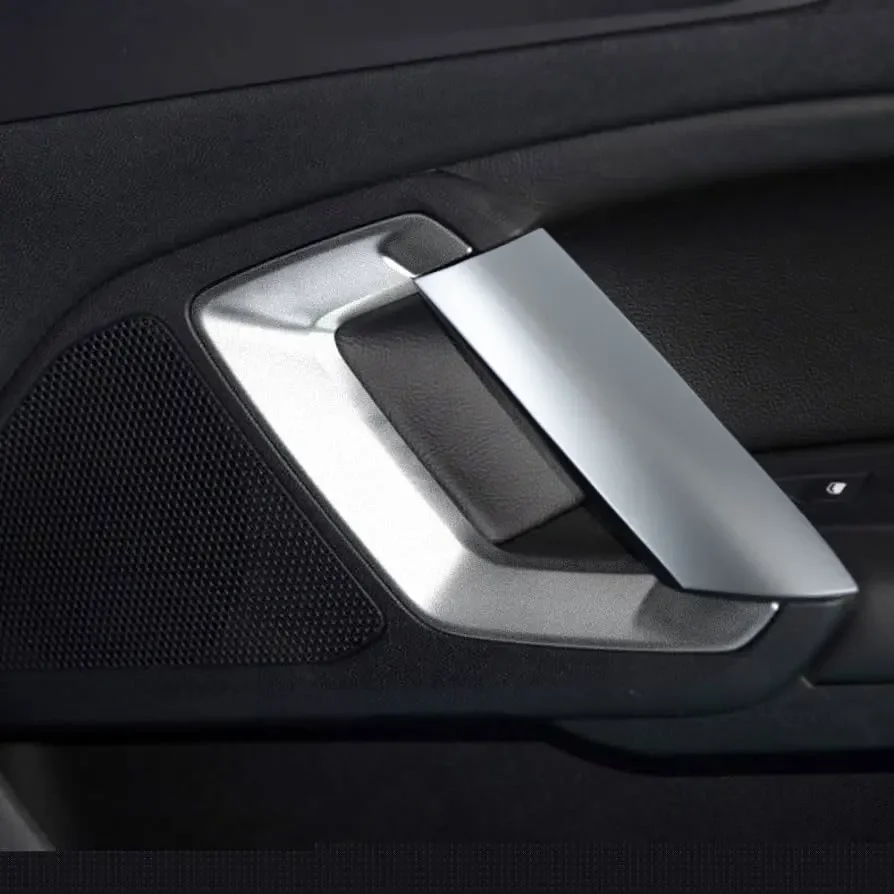 2 قطعة مقابض باب السيارة إطار الكسوة الديكور غطاء مشرق التصحيح لبيجو جديد 408 308 308S الداخلية اكسسوارات #4