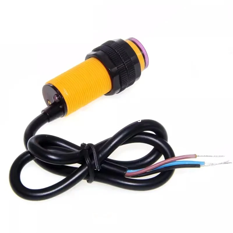 E18-D80NK الأشعة تحت الحمراء تجنب العوائق الكهروضوئية الاستشعار القرب التبديل 3-80 سنتيمتر نطاق الكشف قابل للتعديل