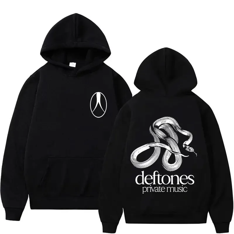 

Рок-группа Deftones, частная музыка, толстовка со змеиным рисунком для мужчин и женщин, повседневные флисовые хлопковые винтажные толстовки, мужская уличная одежда большого размера