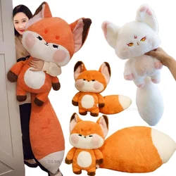Super Big Tail Fox Hug Toy Stuffed Fairy Tale Fox Throw Pillow Red white Fox Nap Sleep Pillow Hug Cushion for Girl Birthday