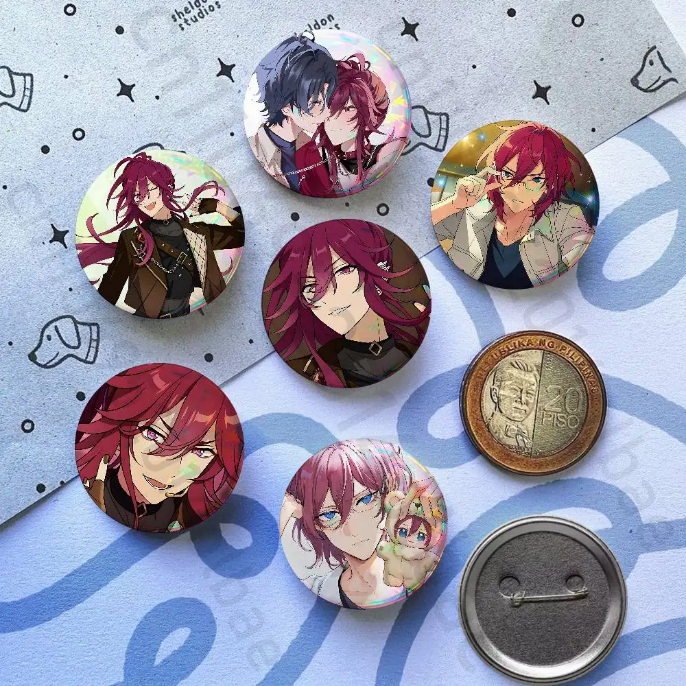 

N-nozomi madoka 58mm Badge Brooches on Backpack Clothes Handmade Round Enamel Pins for Jewelry