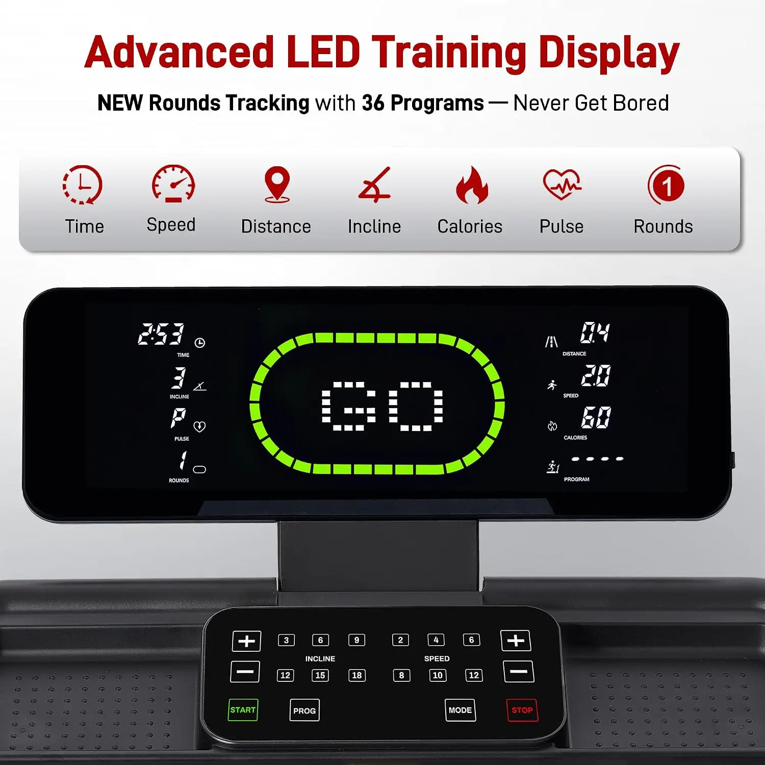 Heavy-Duty Home Treadmill with 20