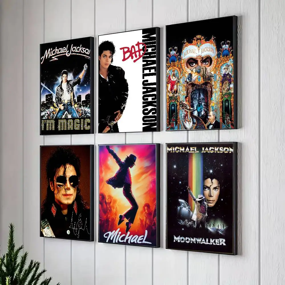 Póster de Singer M-Michael Jackson Dangerous para decoración moderna en oficinas en el hogar, dormitorios, salas de estar, cocinas y baños.