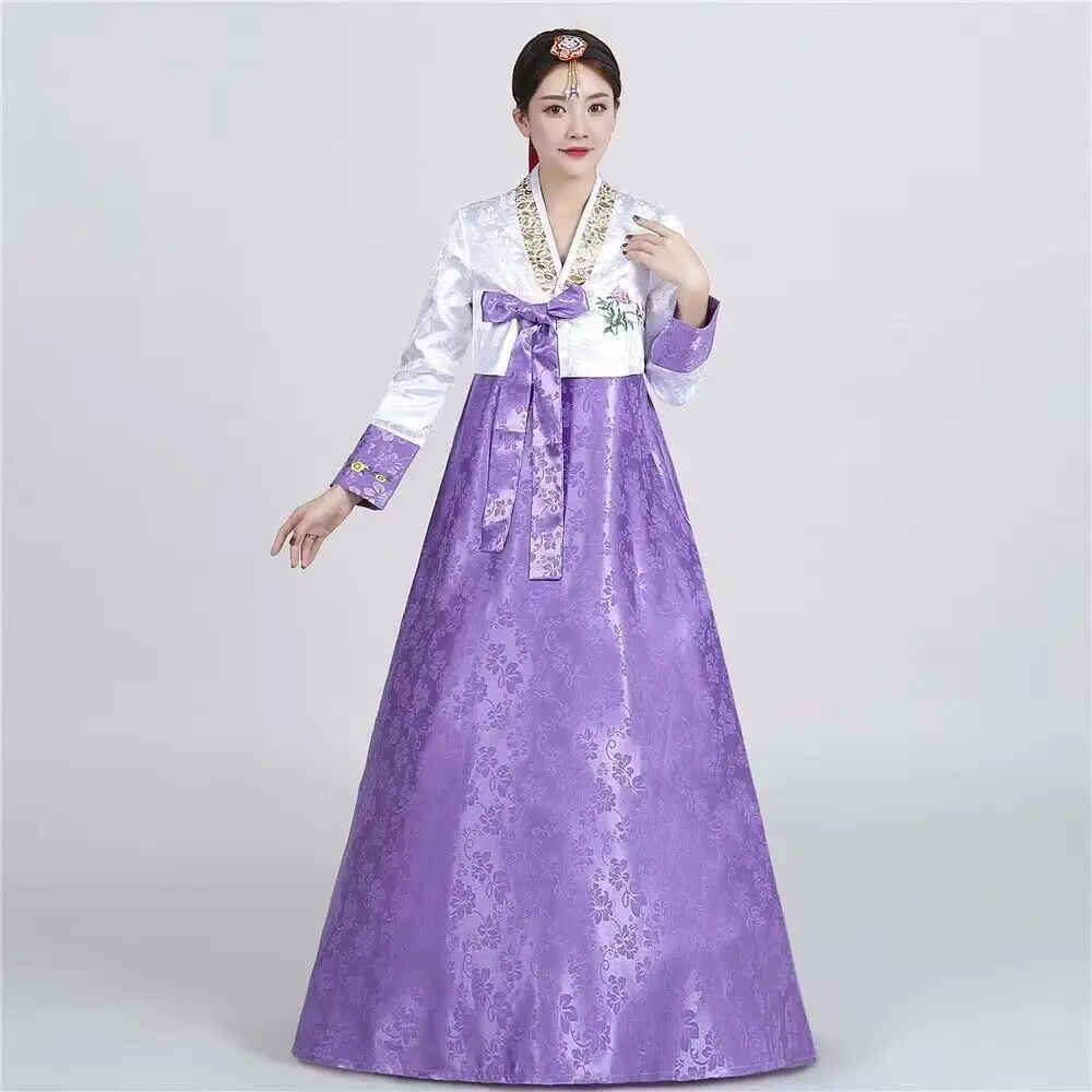 

2025 Korean ancient traditional costumes improved court costumes Korean ethnic costumes women elegant hanbok dance performances