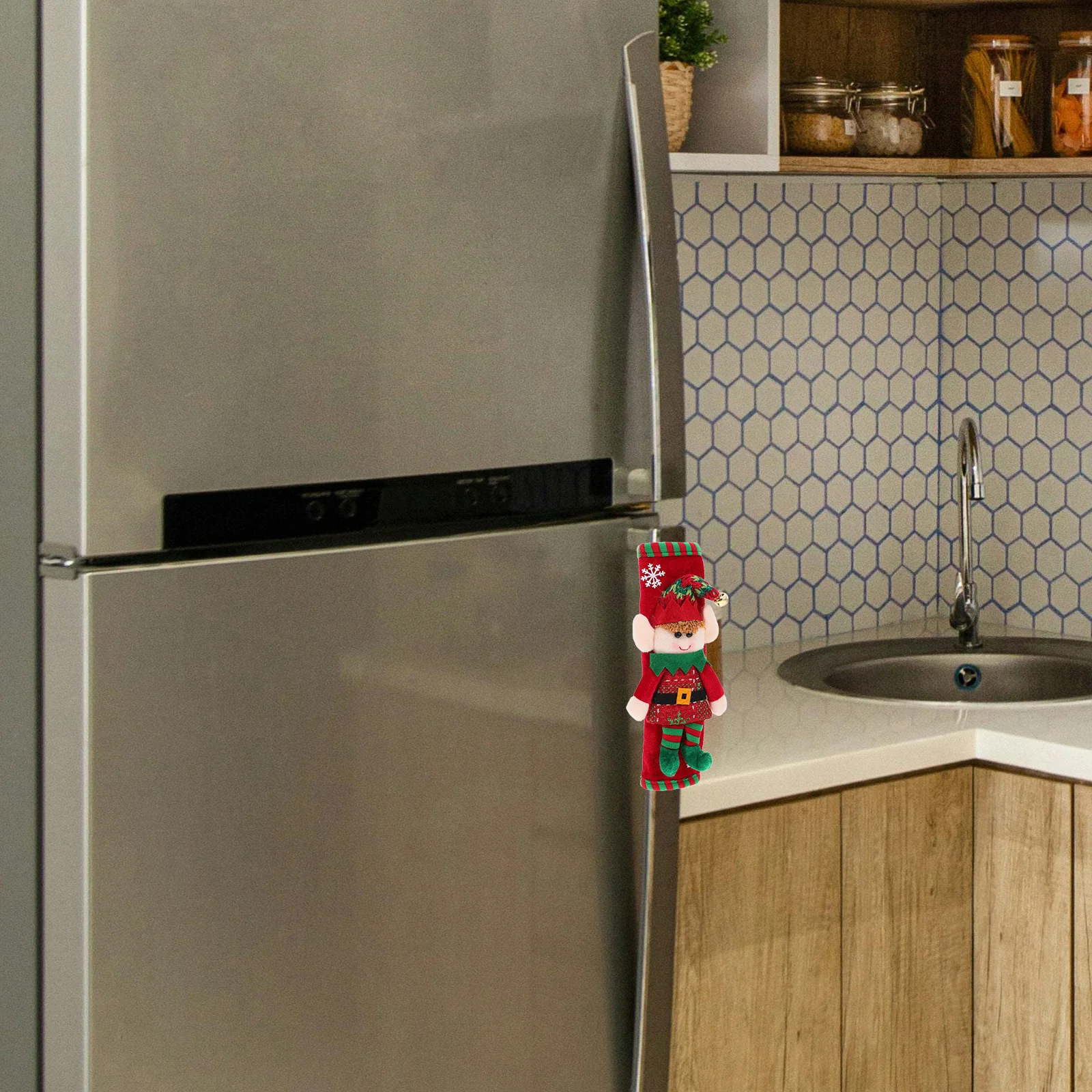 2Pcs Refrigerator Door Handle Covers Protective Sleeve for Kitchen Appliances Fridge Freezer Microwave Oven Dishwasher Door