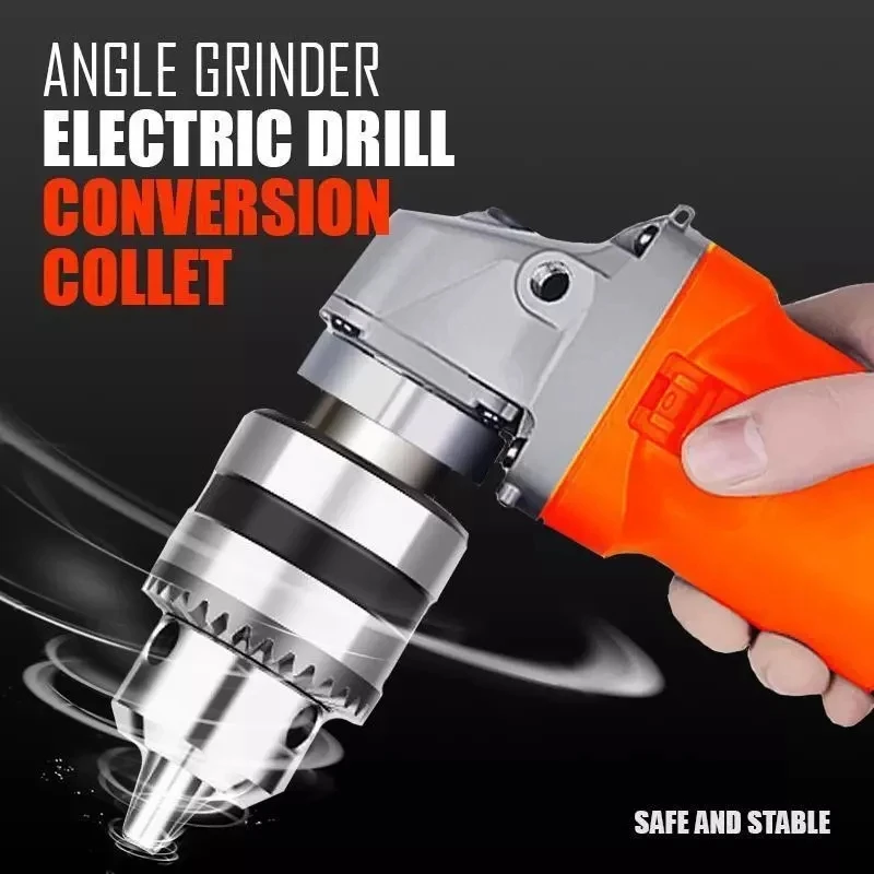 A98E-Angle Grinder Electric Drill Conversion Collets Conversion Head For Angle Grinder Woodworking Tool Accessories