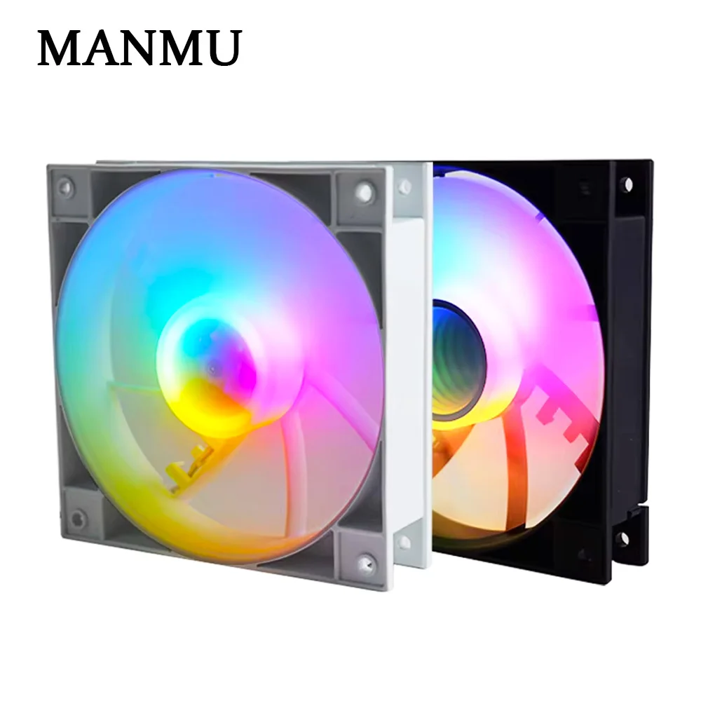 

Manmu White Cooling Case Fan Cpu Cooler 120mm Game Cooling Pc Computer Case Cooling Fans