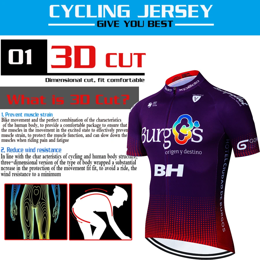 BH Cycling Uniform Mtb Male Clothing Road Bike Jersey Men Clothes Man Summer 2024 Shorts Cyclist Men's Sports Set Blouse Jumper