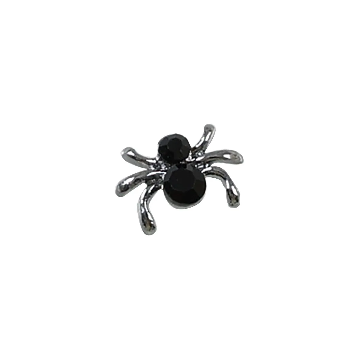 10 SZTUK Różne Retro Śliczne Halloween Diamentowe Serce Pajęczyna Łańcuszek Stopowe Ozdoby do Paznokci Cyrkonie Manicure Punk Charms