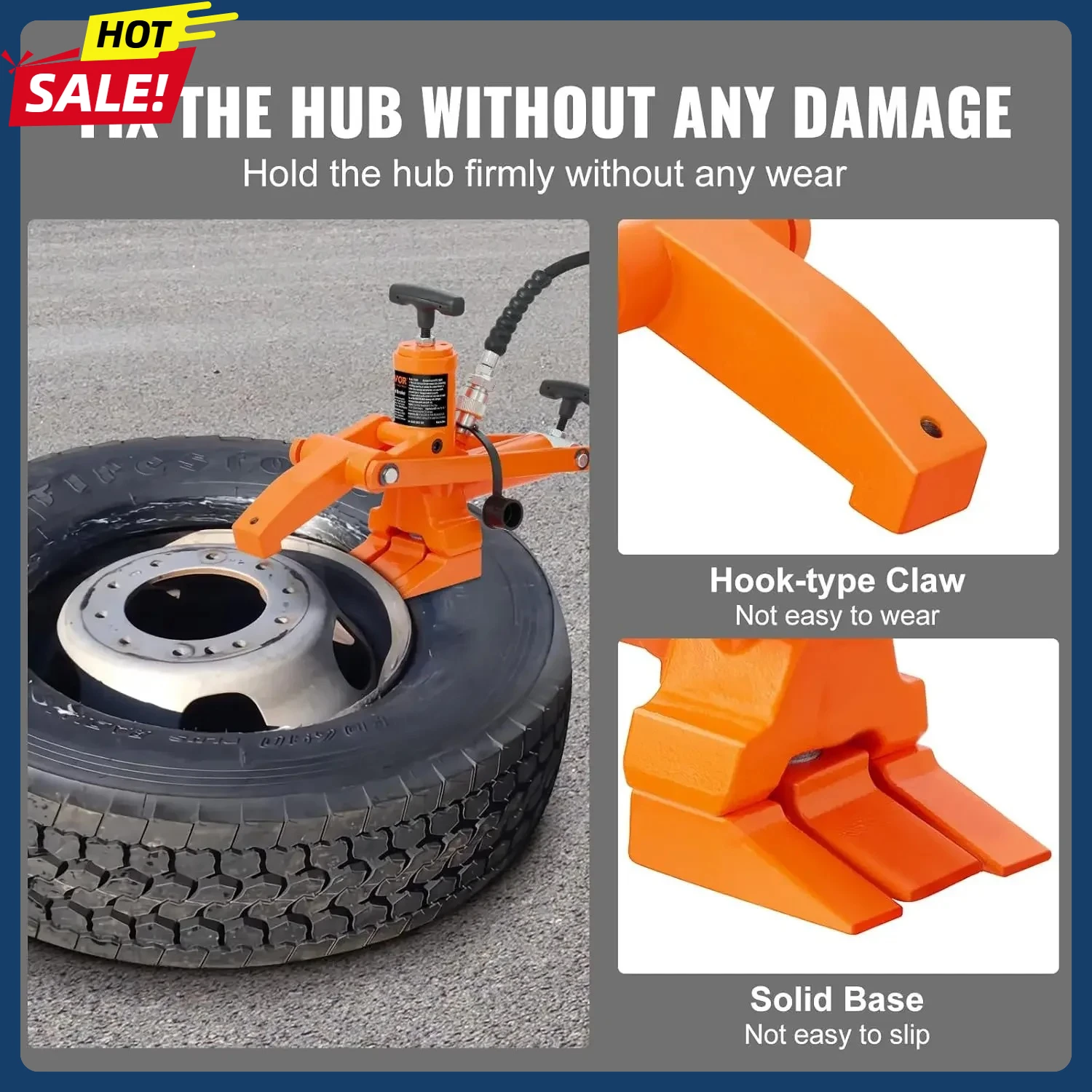 

Гидравлический выключатель шаров, выключатель шаров для шин на 10000 фунтов на квадратный дюйм с металлическим ножным насосом, сверхмощный инструмент для выключателя стальных шаров для тракторов