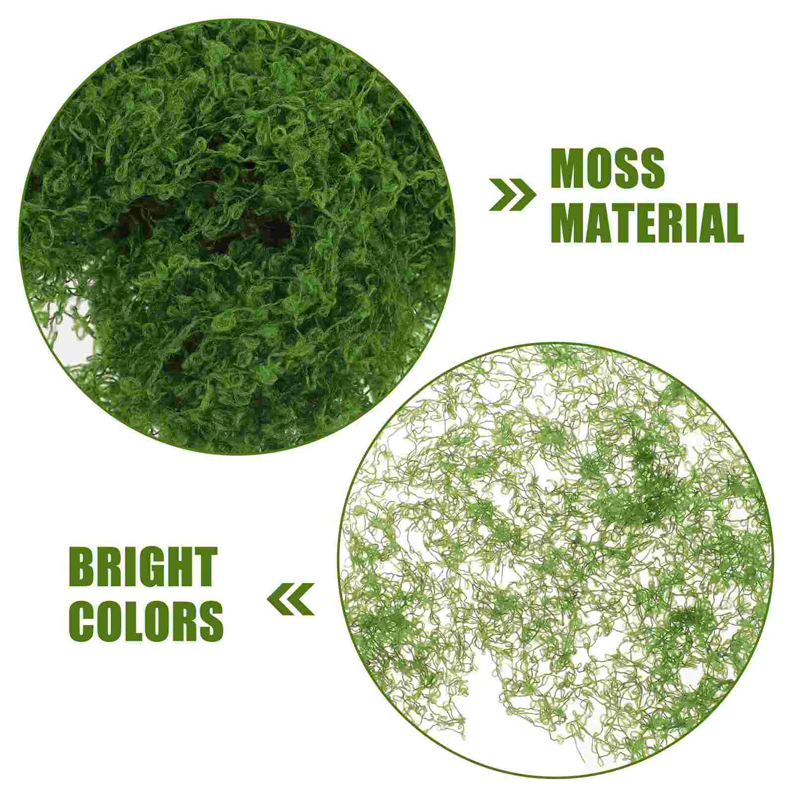 Decoración de césped de musgo simulado, plantas de interior decorativas para bonsái Artificial, macetero falso de algodón perlado, imitación española