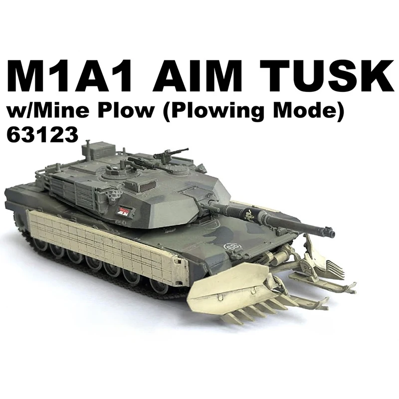 

1/72 Scale M1A1 AIM TUSK Classic Tracked Tank Simulation Plastic Model Static Display Collectible Toy Gift Souvenir Decoration