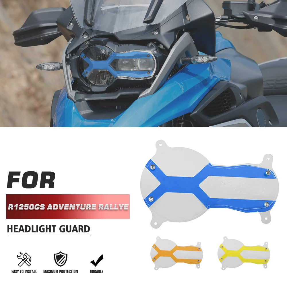 

2021-2023 For BMW R1250GS Adventure R1200GS LC ADV 40 Years Edition R 1250 GS Headlight Head Light Lamp Guard Grille Cover Parts