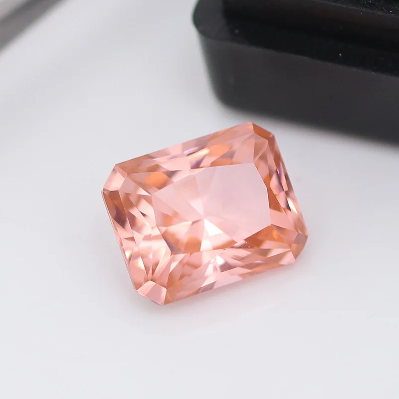 مورغانيتي مستطيلة وردية ، مناسبة لصنع القلائد ، 7x9mm