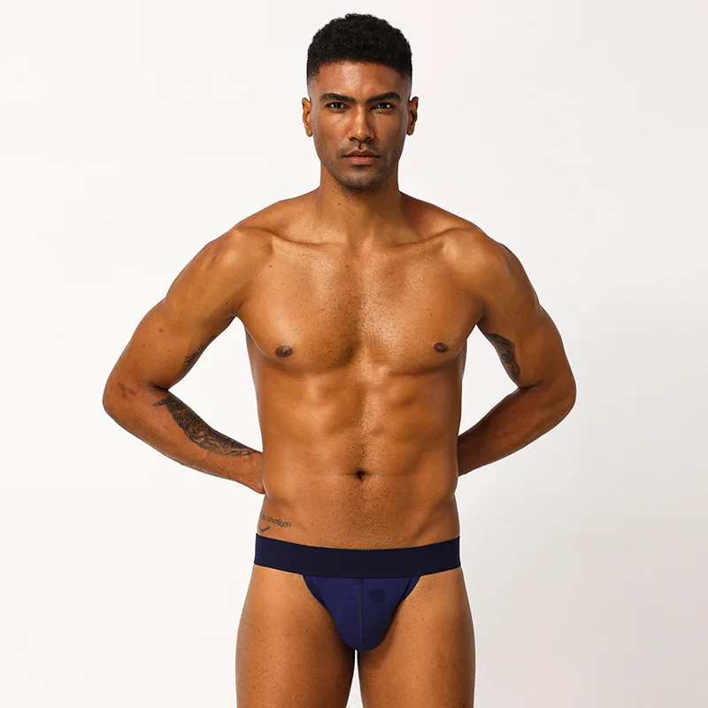 Cross-border New Underwear Men's European and American Style Low Waist Cotton Thong Men's Manufacturers Wholesale