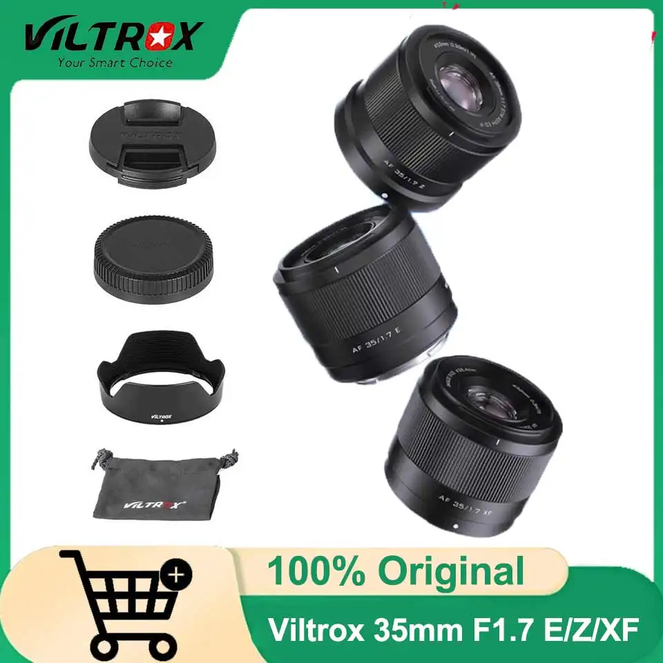 Viltrox 35mm F1.7 Air Auto Focus APS-C Prime Lens for Sony ZVE10 II A7IV Fuji XM5 X-T5 X-T30 II Nikon Z Mount ZFC Z50 Z7II