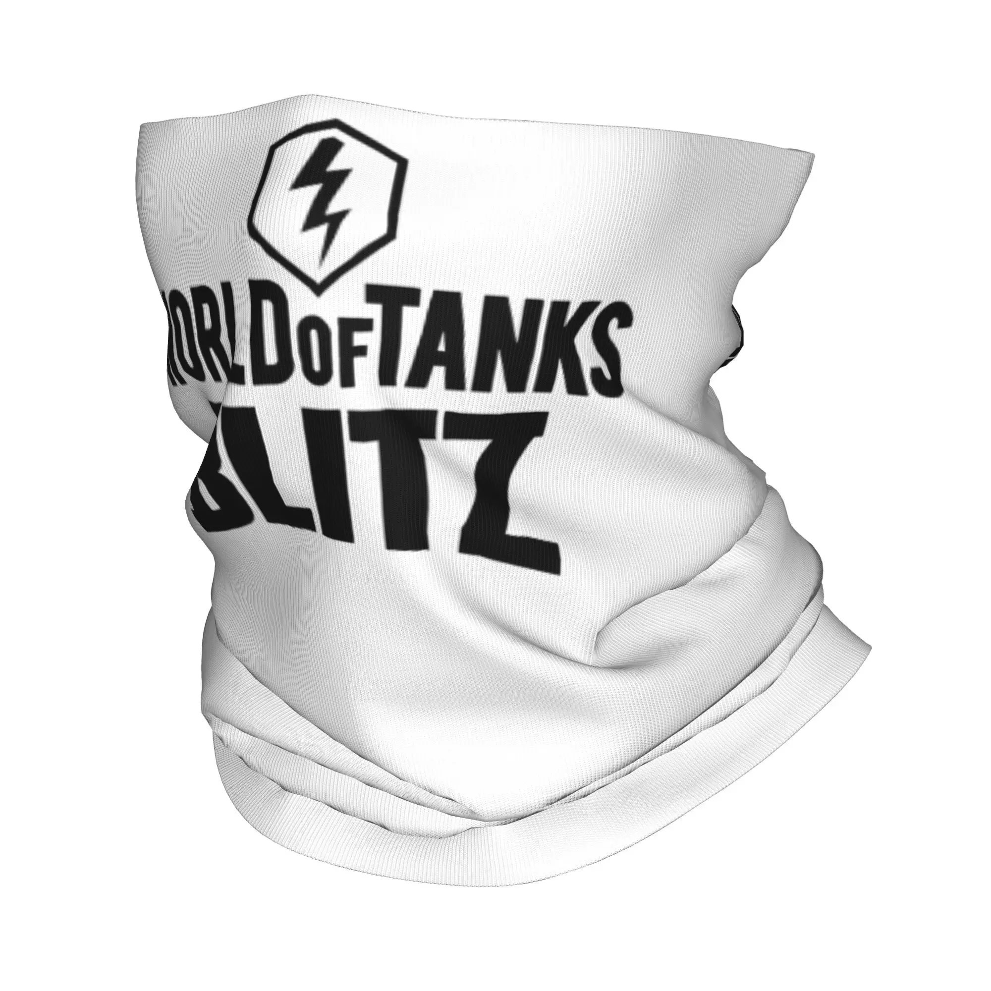 World of Tanks Blitz Logo Bandana غطاء الرقبة المطبوع التفاف وشاح متعدد الوظائف عقال الجري للرجال النساء الكبار تنفس