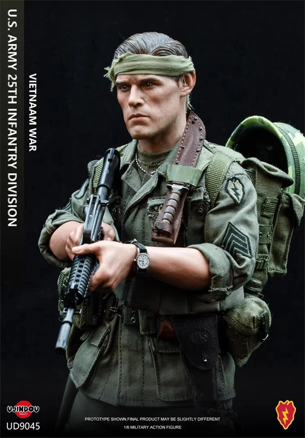 1/6 UJINDOU UD9045 US. 25. Tough Guy Soldat Puppe Vietnam War Man Komplettset bewegliche Actionfigur 12" zum Sammeln