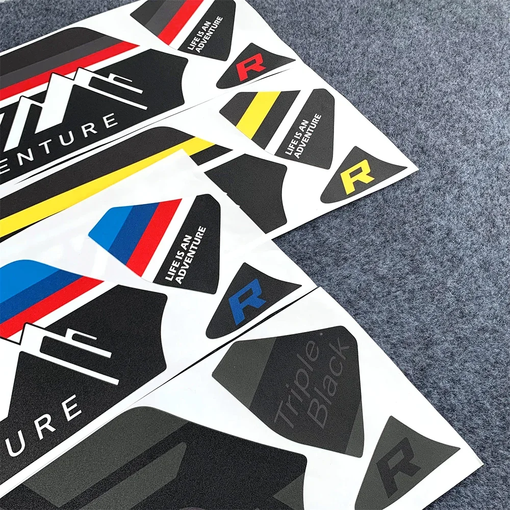 For BMW R1200 GS/GSA13-18 R1250 GS/Adv19-22 3M Motorcycle Swingarm Decal Adventure Triple Black Waterproof Sticker Accessories