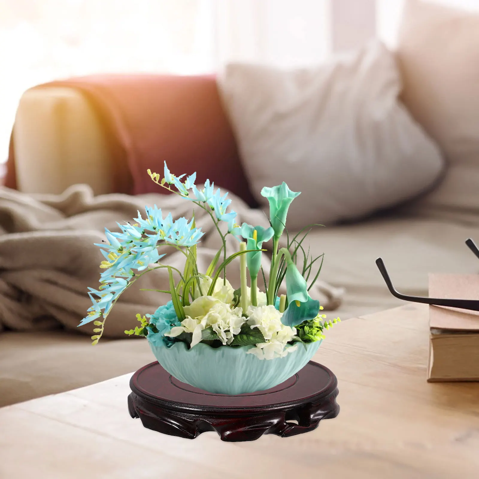 Oriental Wooden Display Stand 15Cm Decorative Vase Base Teapot Pedestal Chinese Furniture Home Decor Wooden Display Stand Base