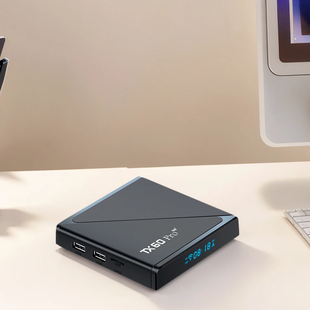 Android 16 Smart TV Box 14K 2.4G/5G double lecteur multimédia WiFi avec décodeur à distance Android Box