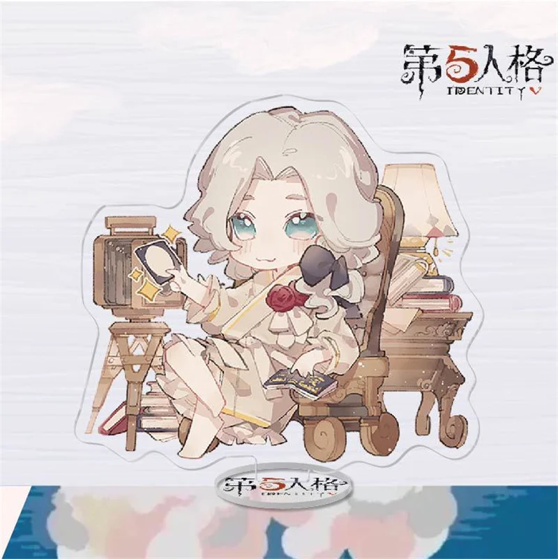 Game Identity V Cartoon Stand Figure Model Plate Gardener Doctor Painter Geisha Photographer Stands Holder Desk Decor Fans Gift image 4