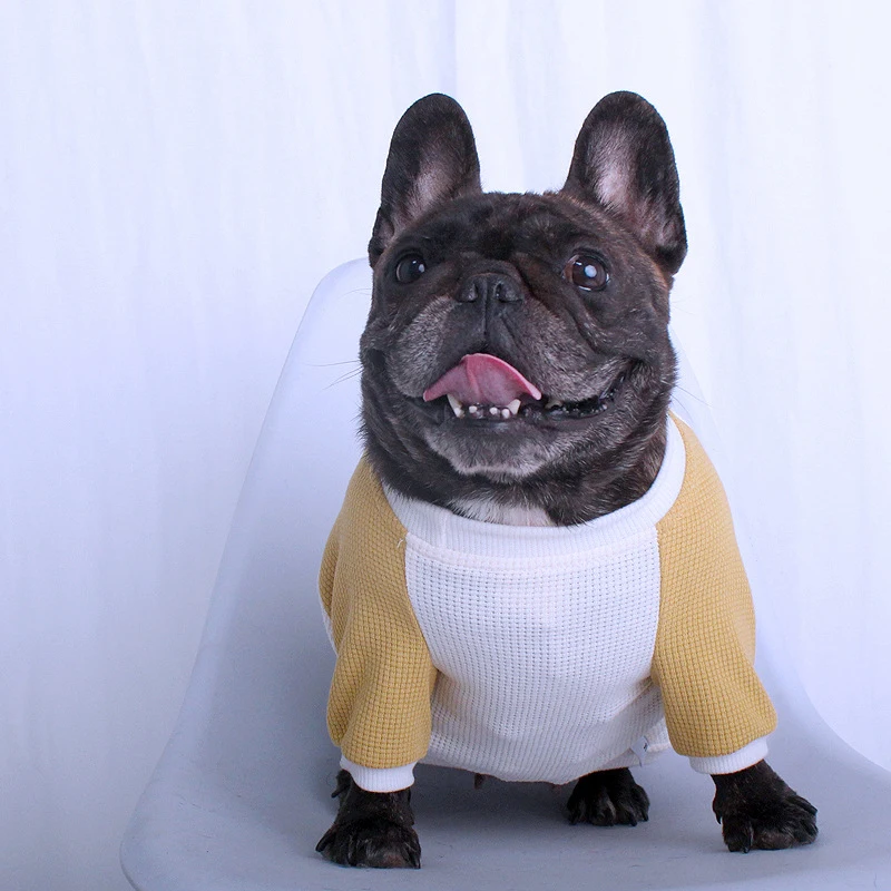 Spring Autumn Dog Hoodie French Bulldog Clothes T-shirt Pug Dog Clothing Costume Apparel Frenchies Dog Outfit Garment Dropship