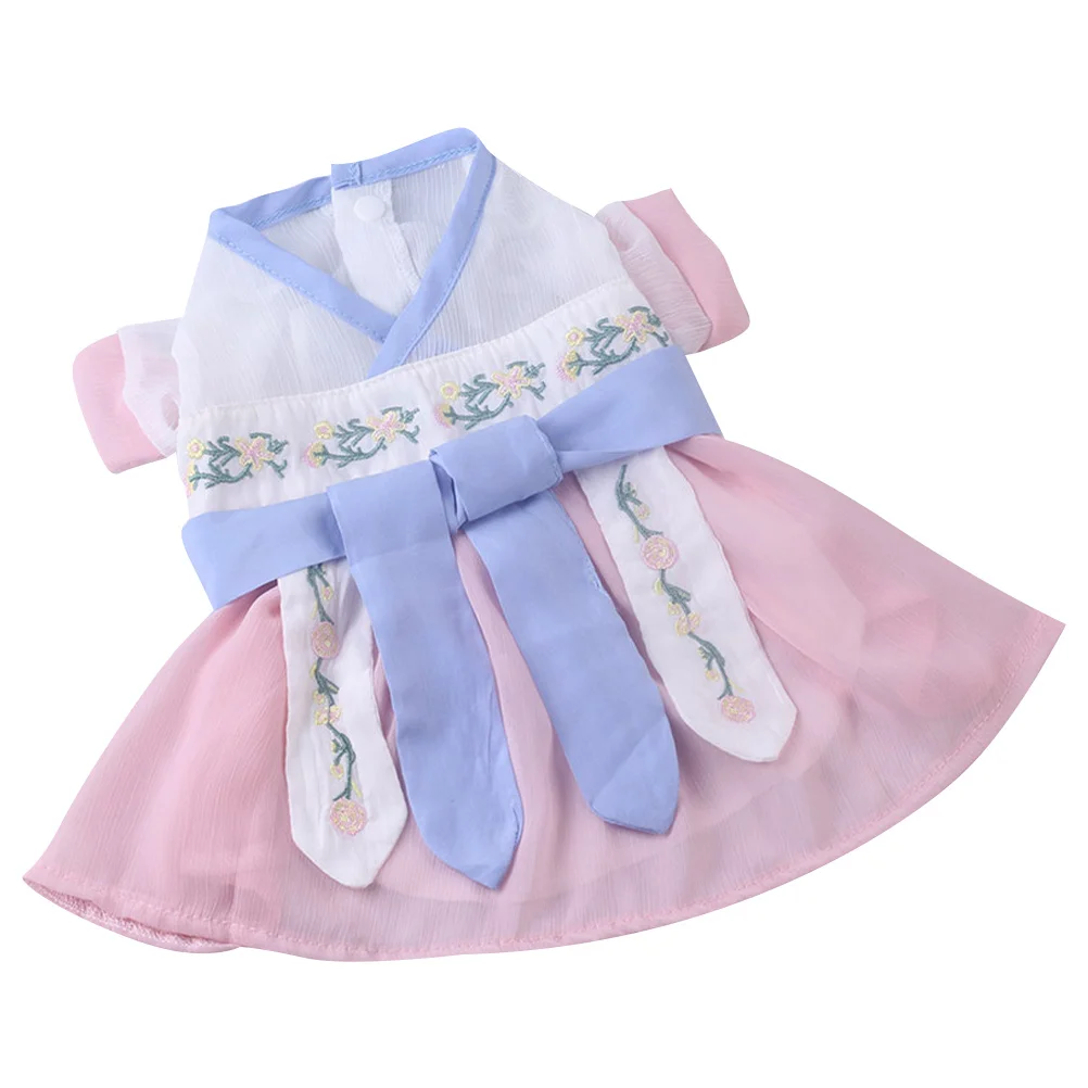 

1Set Chinese Traditional Hanfu Skirt for Cat Dog Decorative Pet Dress Comfortable Clothes Party Photo Dog Dress
