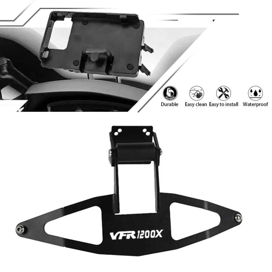 

VFR1200 1200X VFR 1200 X GPS Navigation Phone Mount Bracket Aliminum For Honda VFR1200X 2012-2017 2016 2015 2014 2013 Motorcycle