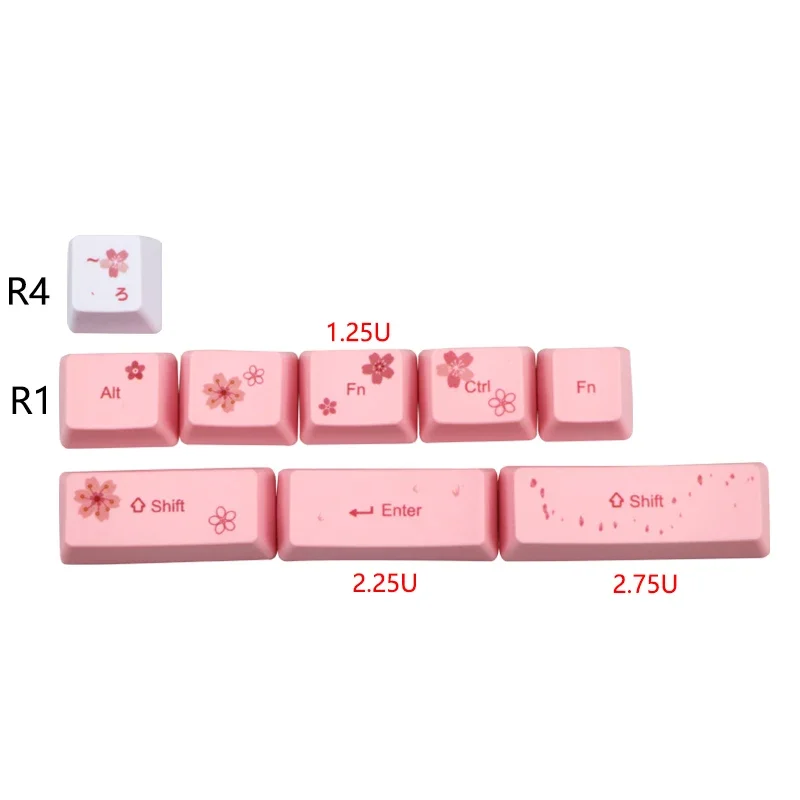 Jepang PBT73 kunci, keyboard mekanik sublimasi GK64/DZ60/GH60 keycap tinggi OEM