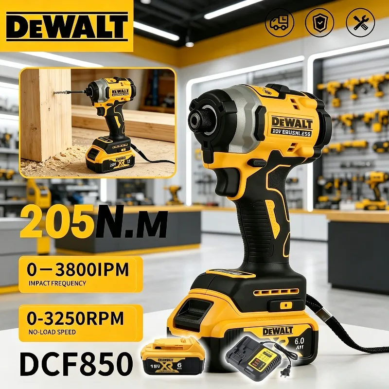 dewalt-dcf850-brushless-impact-driver3250rpm-205nm-high-torque-cordless-electric-screwdriver-power-tool-for-dewalt-18v-battery